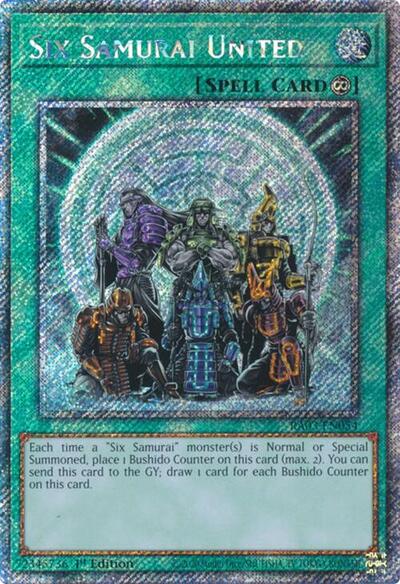 Six Samurai United (Platinum Secret Rare) [RA03-EN054-PlSR]