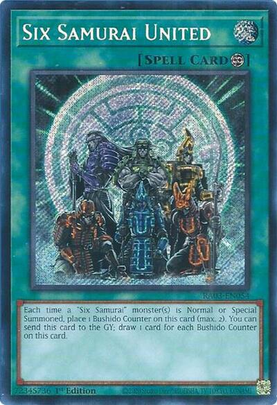 Six Samurai United (Secret Rare) [RA03-EN054-SeR]