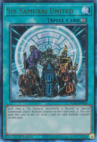 Six Samurai United (Prismatic Ultimate Rare) [RA03-EN054-PUR]