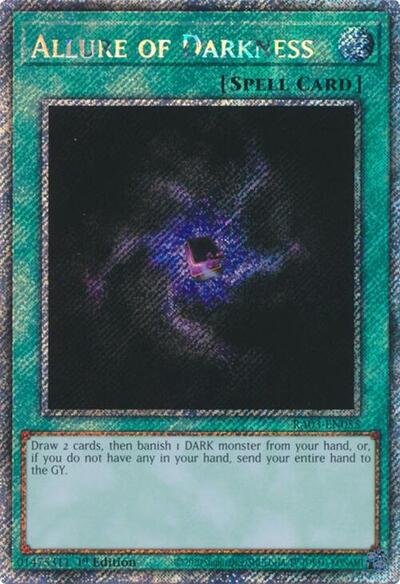 Allure of Darkness (Platinum Secret Rare) [RA03-EN055-PlSR]