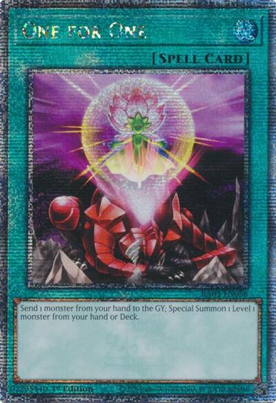 One for One (Quarter Century Secret Rare) [RA03-EN056-QCSR]