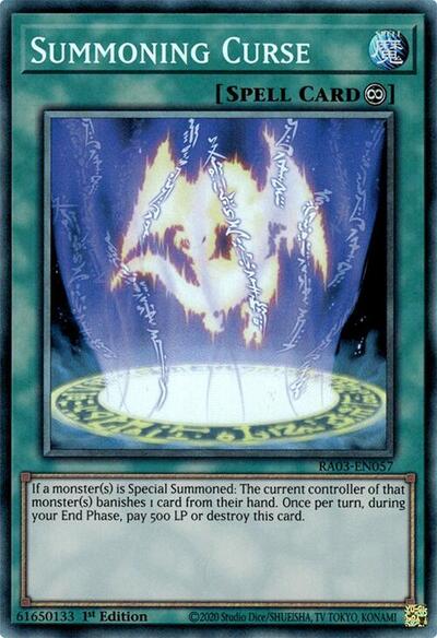 Summoning Curse (Prismatic Collector's Rare) [RA03-EN057-PCR]