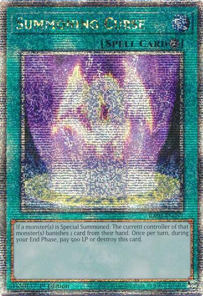 Summoning Curse (Quarter Century Secret Rare) [RA03-EN057-QCSR]