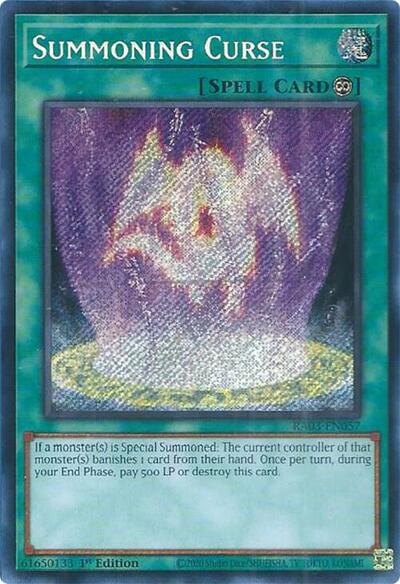 Summoning Curse (Secret Rare) [RA03-EN057-SeR]