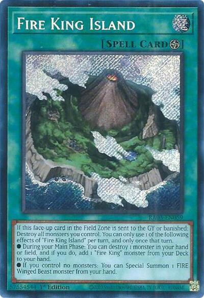 Fire King Island (Secret Rare) [RA03-EN059-SeR]