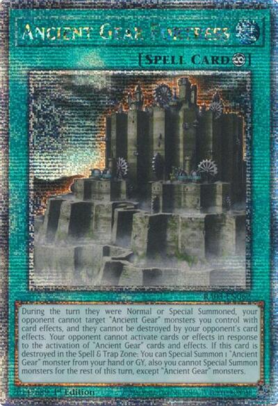 Ancient Gear Fortress (Quarter Century Secret Rare) [RA03-EN062-QCSR]