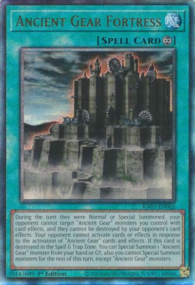 Ancient Gear Fortress (Prismatic Ultimate Rare) [RA03-EN062-PUR]