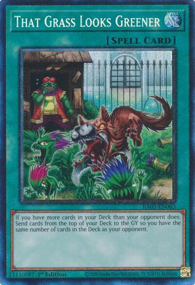 That Grass Looks Greener (Prismatic Collector's Rare) [RA03-EN063-PCR]