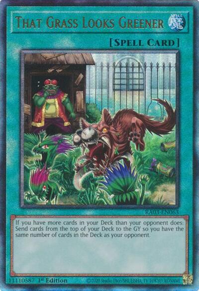 That Grass Looks Greener (Prismatic Ultimate Rare) [RA03-EN063-PUR]