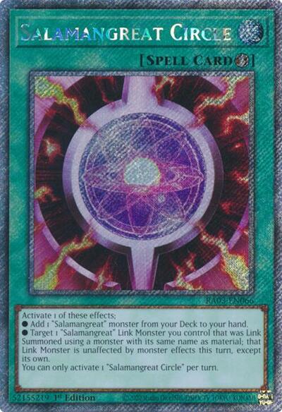 Salamangreat Circle (Platinum Secret Rare) [RA03-EN066-PlSR]