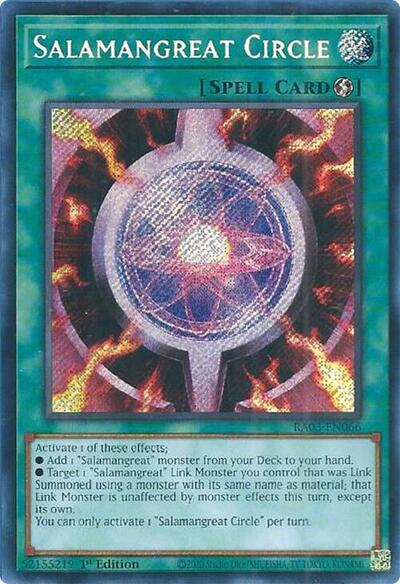 Salamangreat Circle (Secret Rare) [RA03-EN066-SeR]