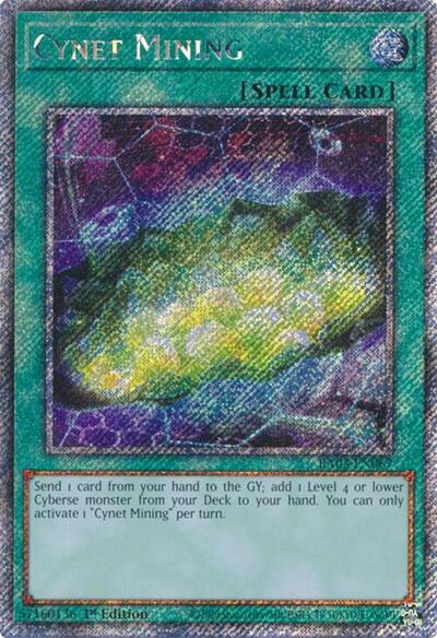 Cynet Mining (Platinum Secret Rare) [RA03-EN067-PlSR]