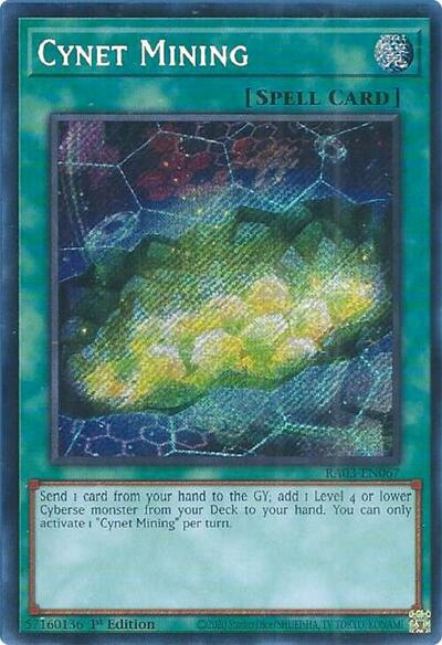 Cynet Mining (Secret Rare) [RA03-EN067-SeR]