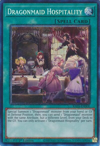 Dragonmaid Hospitality (Prismatic Collector's Rare) [RA03-EN068-PCR]