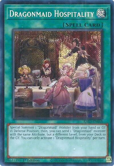 Dragonmaid Hospitality (Secret Rare) [RA03-EN068-SeR]