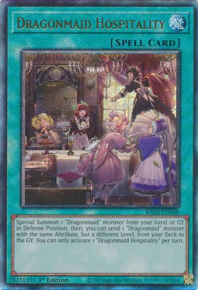 Dragonmaid Hospitality (Prismatic Ultimate Rare) [RA03-EN068-PUR]