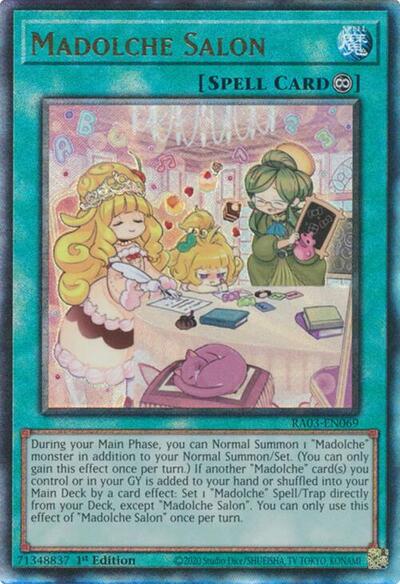 Madolche Salon (Prismatic Ultimate Rare) [RA03-EN069-PUR]