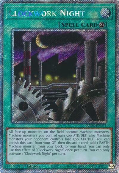 Clockwork Night (Platinum Secret Rare) [RA03-EN071-PlSR]