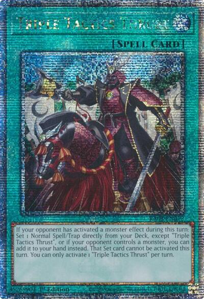 Triple Tactics Thrust (Quarter Century Secret Rare) [RA03-EN072-QCSR]