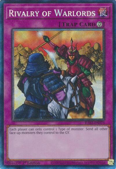 Rivalry of Warlords (Prismatic Collector's Rare) [RA03-EN075-PCR]