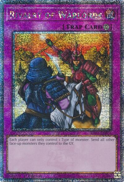 Rivalry of Warlords (Quarter Century Secret Rare) [RA03-EN075-QCSR]