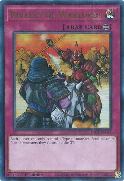 Rivalry of Warlords (Ultra Rare) [RA03-EN075-UR]