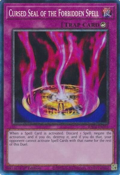 Cursed Seal of the Forbidden Spell (Prismatic Collector's Rare) [RA03-EN076-PCR]