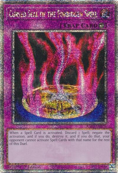 Cursed Seal of the Forbidden Spell (Quarter Century Secret Rare) [RA03-EN076-QCSR]