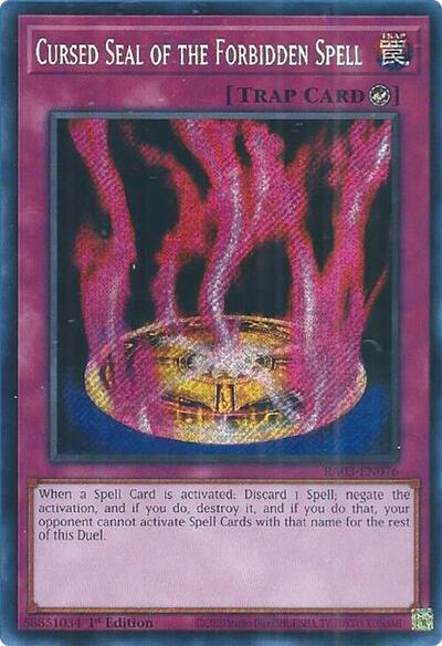 Cursed Seal of the Forbidden Spell (Secret Rare) [RA03-EN076-SeR]