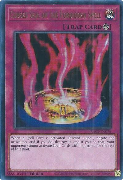 Cursed Seal of the Forbidden Spell (Ultra Rare) [RA03-EN076-UR]