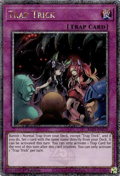 Trap Trick (Quarter Century Secret Rare) [RA03-EN078-QCSR]