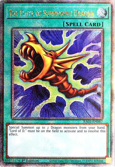 The Flute of Summoning Dragon (Quarter Century Secret Rare) [RA03-EN087-QCSR]