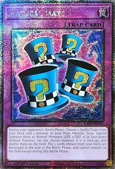 Magical Hats (Quarter Century Secret Rare) [RA03-EN107-QCSR]