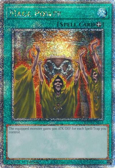 Mage Power (Quarter Century Secret Rare) [RA03-EN113-QCSR]