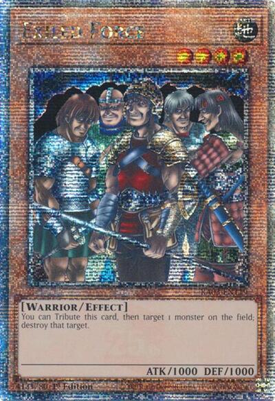 Exiled Force (Quarter Century Secret Rare) [RA03-EN119-QCSR]