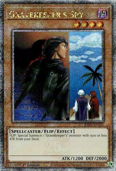 Gravekeeper's Spy (Quarter Century Secret Rare) [RA03-EN121-QCSR]