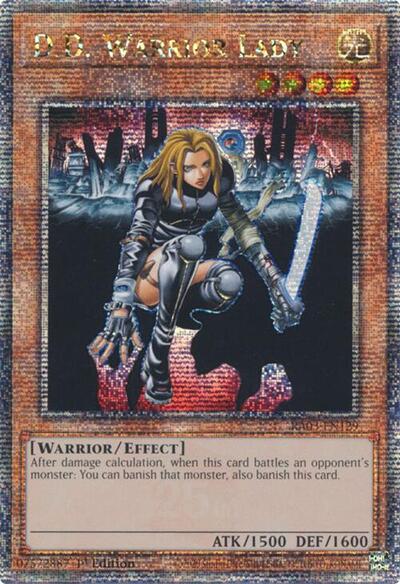 D.D. Warrior Lady (Quarter Century Secret Rare) [RA03-EN129-QCSR]