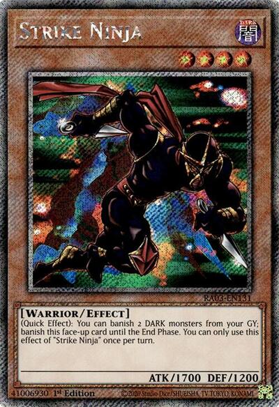 Strike Ninja (Platinum Secret Rare) [RA03-EN131-PlSR]