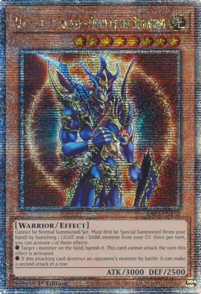 Black Luster Soldier - Envoy of the Beginning (Quarter Century Secret Rare) [RA03-EN132-QCSR]