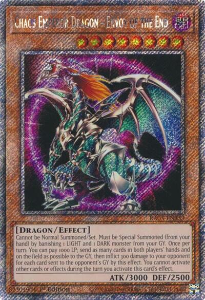 Chaos Emperor Dragon - Envoy of the End (Platinum Secret Rare) [RA03-EN133-PlSR]