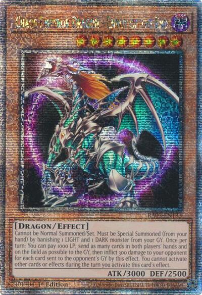 Chaos Emperor Dragon - Envoy of the End (Quarter Century Secret Rare) [RA03-EN133-QCSR]