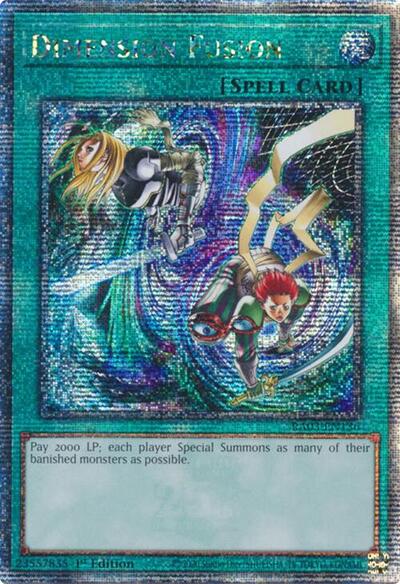 Dimension Fusion (Quarter Century Secret Rare) [RA03-EN136-QCSR]