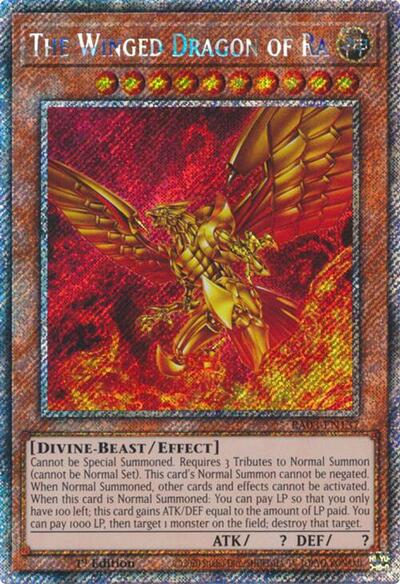 The Winged Dragon of Ra (Platinum Secret Rare) [RA03-EN137-PlSR]