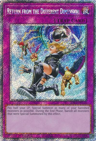 Return from the Different Dimension (Platinum Secret Rare) [RA03-EN140-PlSR]