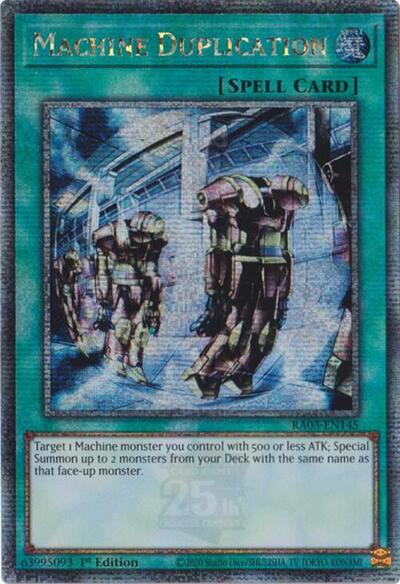 Machine Duplication (Quarter Century Secret Rare) [RA03-EN145-QCSR]