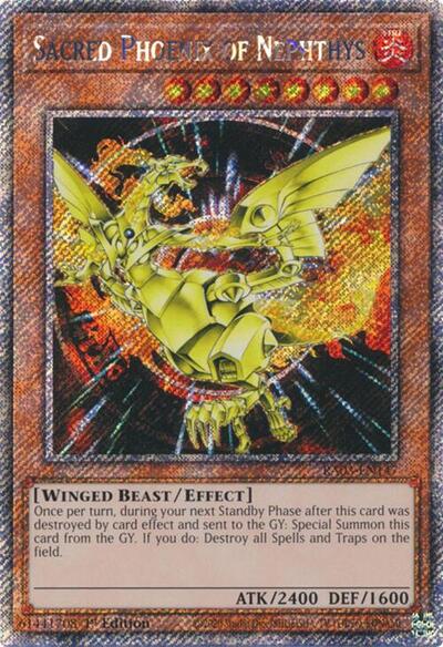 Sacred Phoenix of Nephthys (Platinum Secret Rare) [RA03-EN147-PlSR]