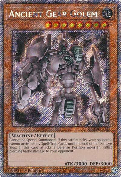 Ancient Gear Golem (Platinum Secret Rare) [RA03-EN151-PlSR]