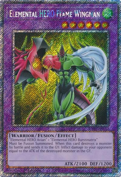 Elemental HERO Flame Wingman (Platinum Secret Rare) [RA03-EN152-PlSR]