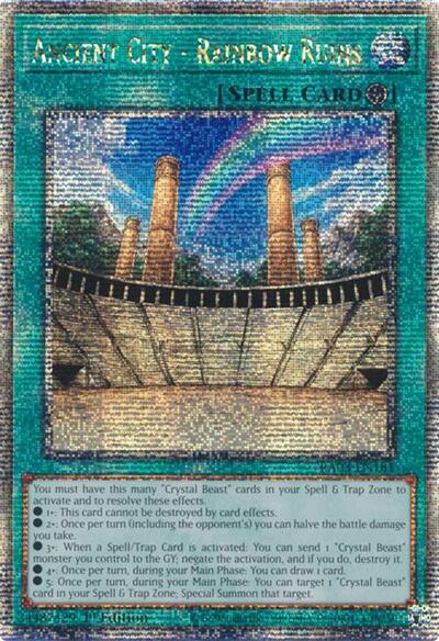 Ancient City - Rainbow Ruins (Quarter Century Secret Rare) [RA03-EN181-QCSR]