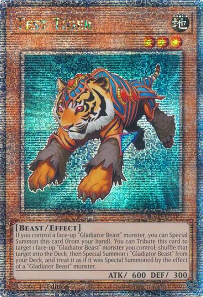 Test Tiger (Quarter Century Secret Rare) [RA03-EN189-QCSR]